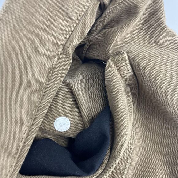 Lululemon ABC Pants Size 34x31 Mens Artifact Brown Utilitech Slim Fit Chino - Picture 9 of 10